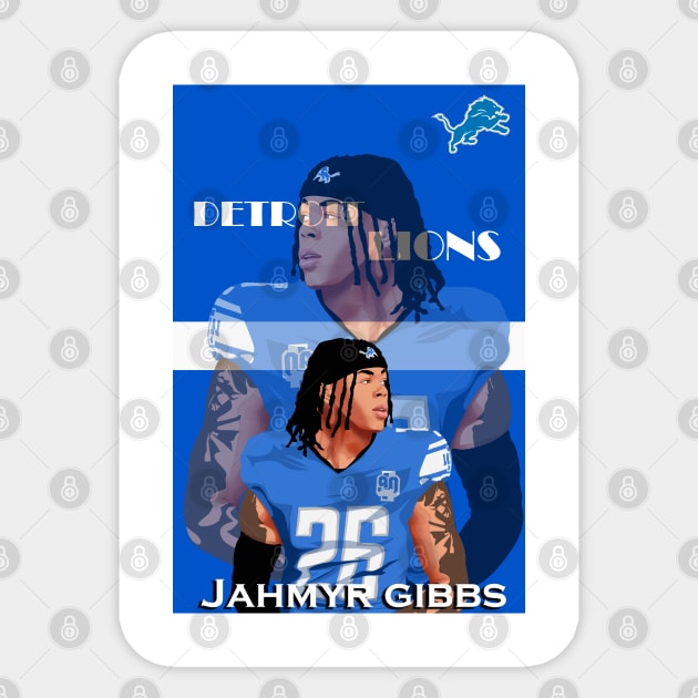 Jahmyr Gibbs Detroit Lions Sticker by DP Store